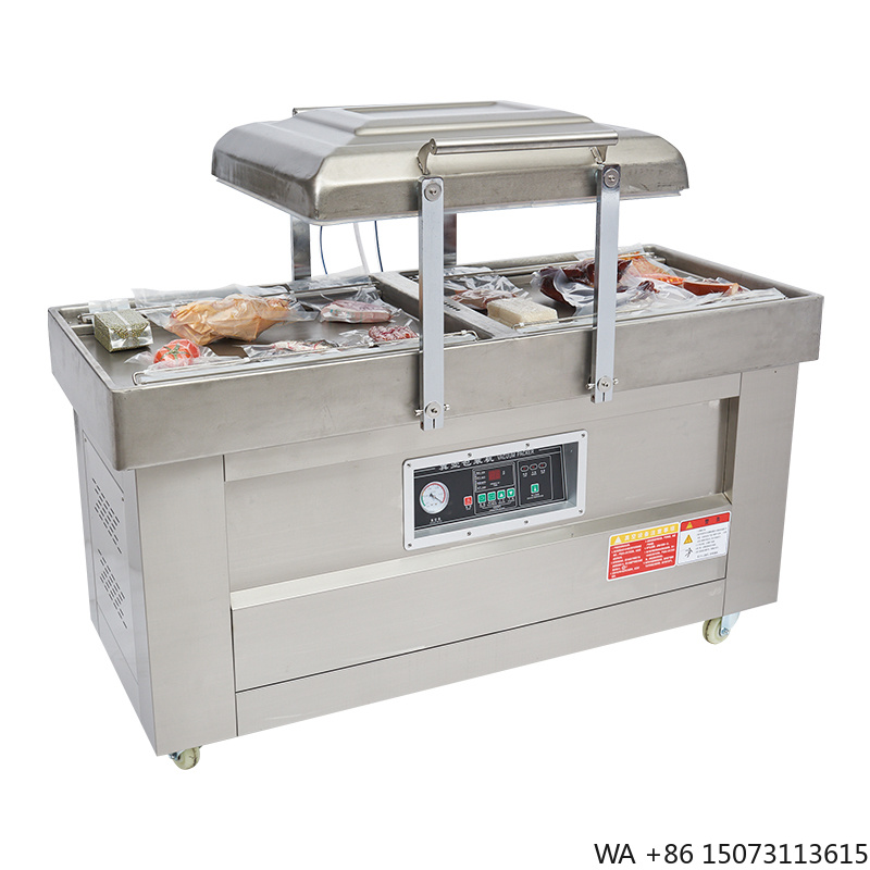 Meal Prep Vacuum Seal - Halbautomatische Doppelkammer-Vakuumversiegelungs-Verpackungsmaschine DZ400/2SB Vakuumverpackungsgerät für Folienbeutel