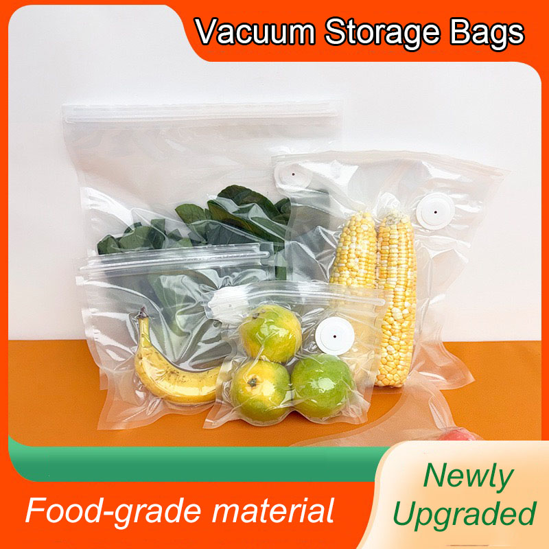 Meal Prep Vacuum Seal - Neue wiederverwendbare Luft-Vakuum-Aufbewahrungsbeutel für Küche, Gemüse,