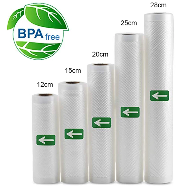 Meal Prep Vacuum Seal - Sous-Vide-Rollbeutel für Vakuumverpackungsmaschinen, Verpackungen, Lebensmittelaufbewahrung, Vakuumbeutel