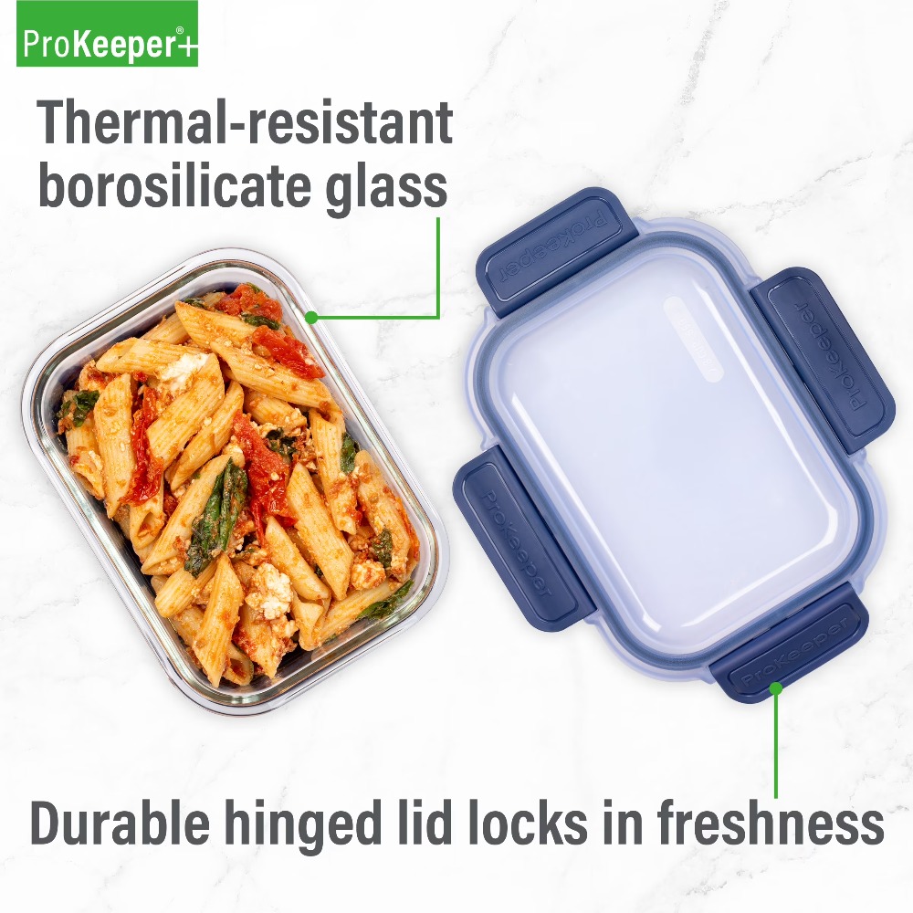 2,8-Cup Glas-Lebensmittelbehäl – Meal Prep Glass Bewertung und Preis