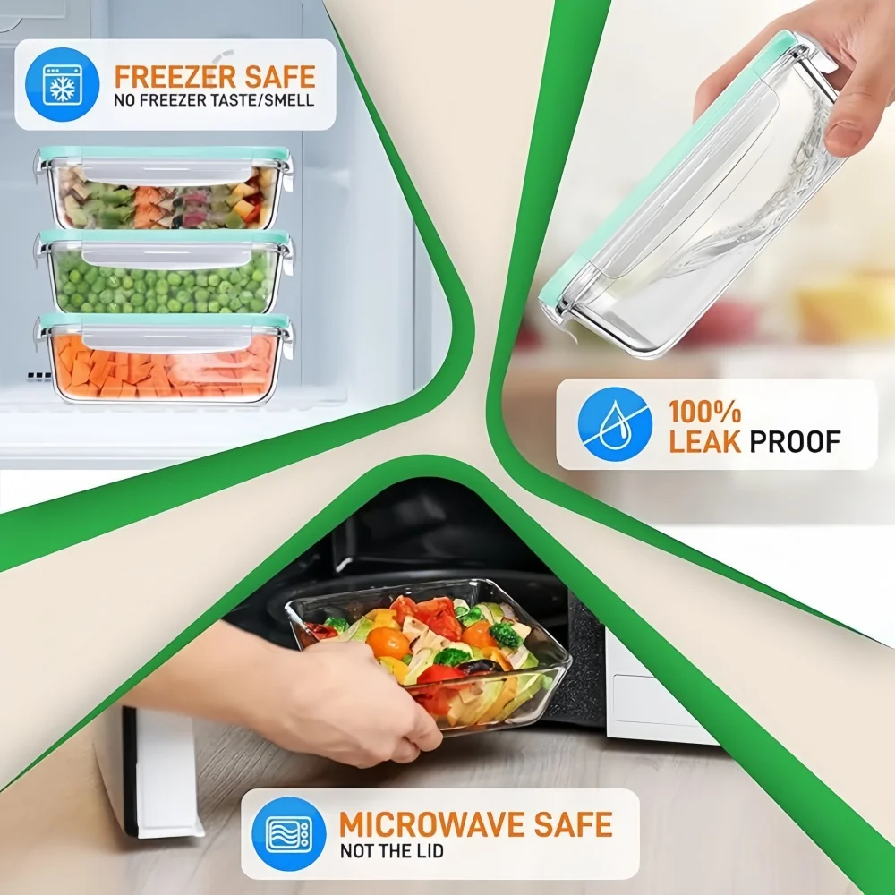 BPA-freie Glas-Lunchbox Rechte – Meal Prep Burrito Bewertung und Preis