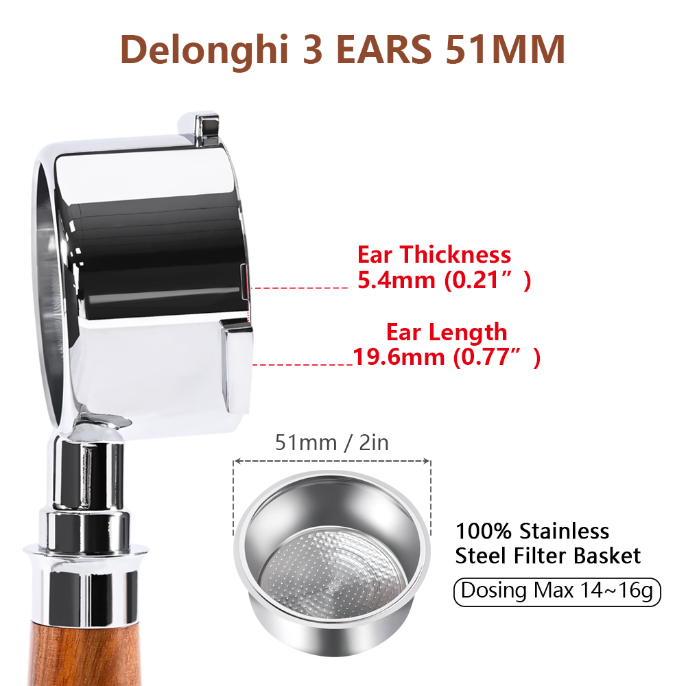 51mm Kaffee-Siebträger ohne Bo – Delonghi Espresso Magnifica Bewertung und Preis