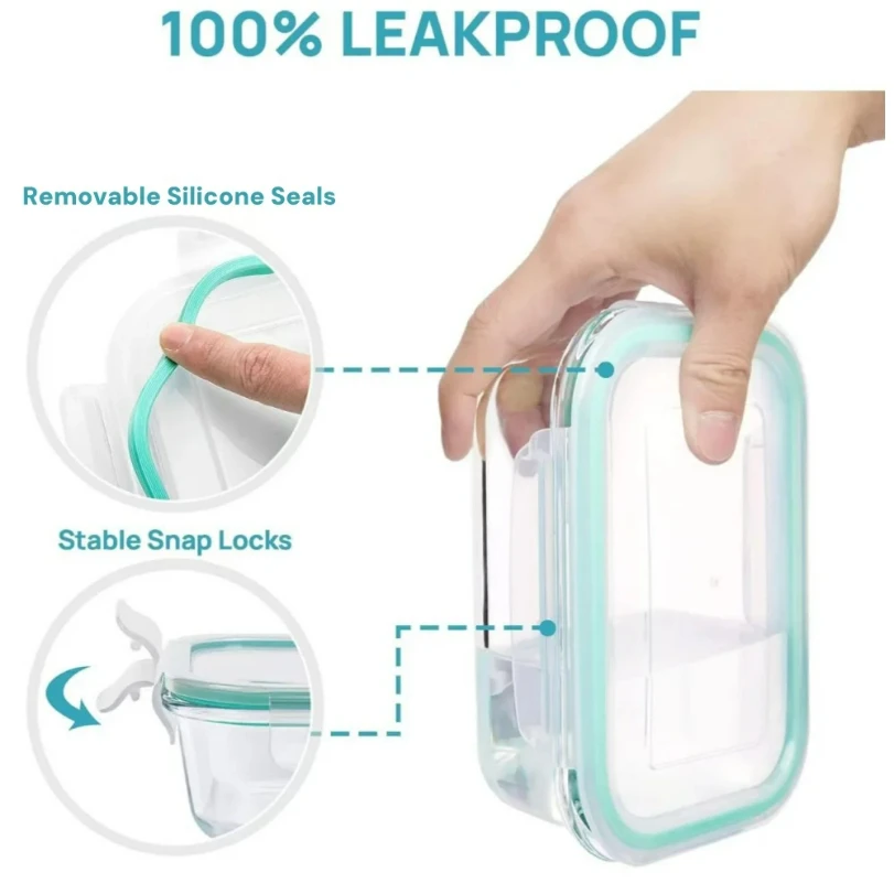Glas-Lunchboxen zur Aufbewahru – Meal Prep Glass Bewertung und Preis