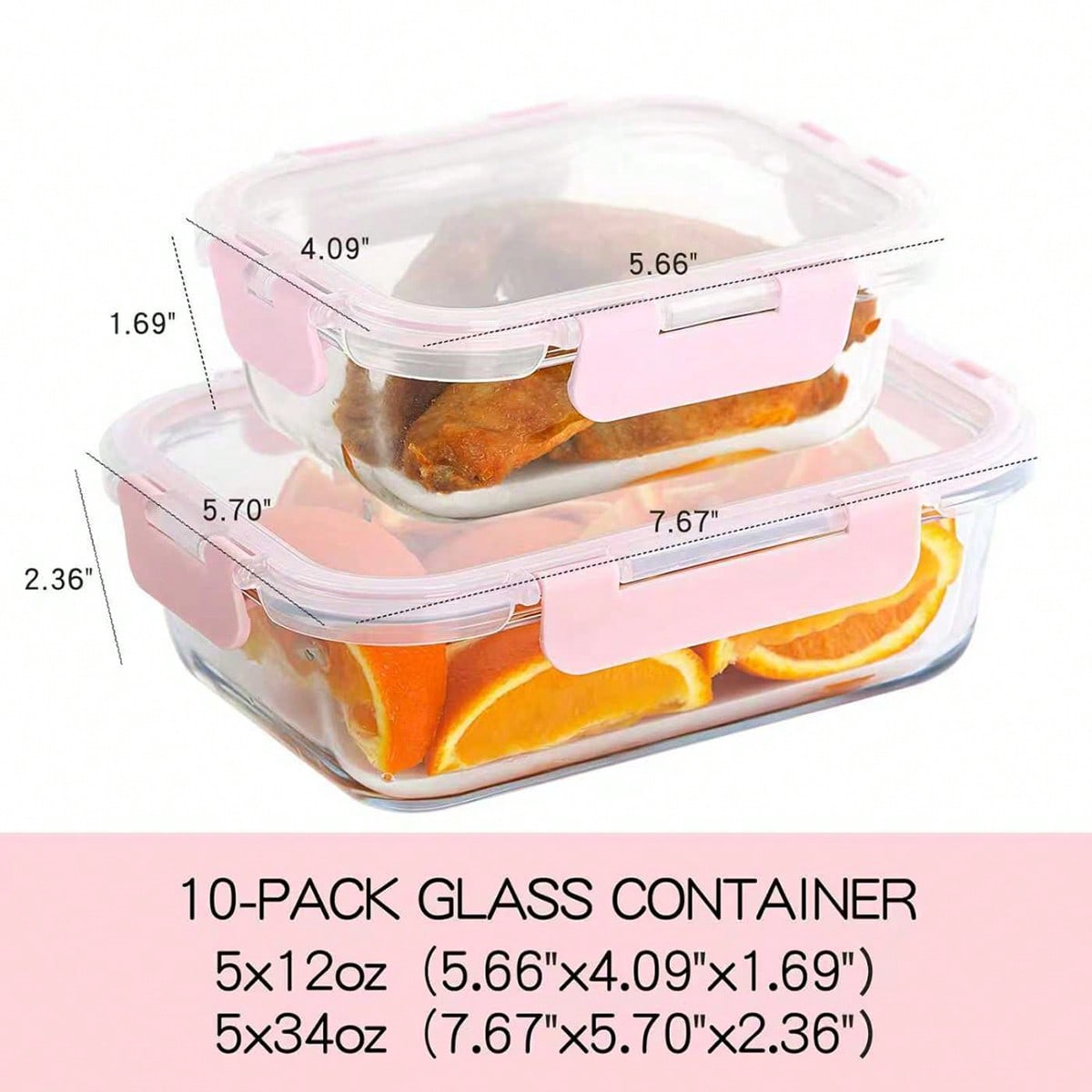 10er-Pack Glas-Mahlzeitbehälte – Meal Prep Glass Bewertung und Preis