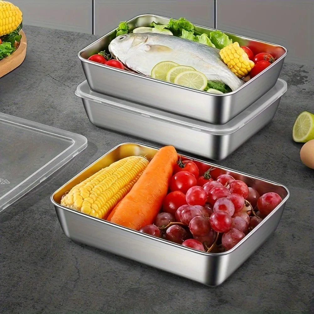5-teiliges Edelstahl-Lebensmit – Meal Prep Glass Bewertung und Preis