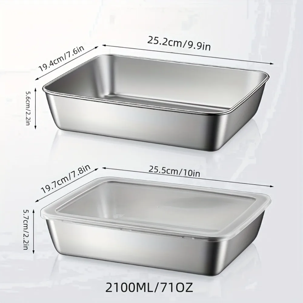 5-teiliges Edelstahl-Lebensmit – Meal Prep Glass Bewertung und Preis